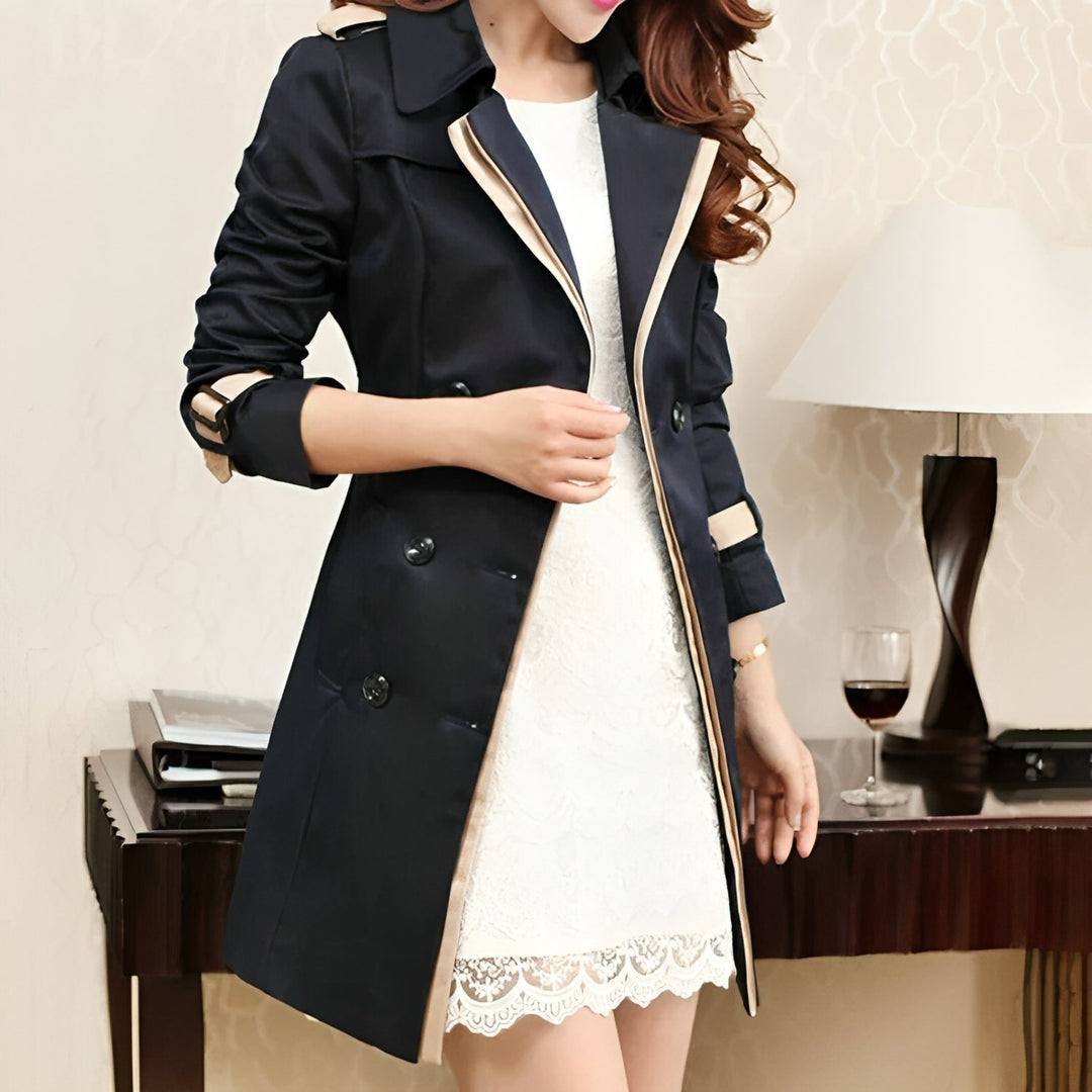 Corastine | Women's Timeless And Luxurious Long Trench Coat — 2