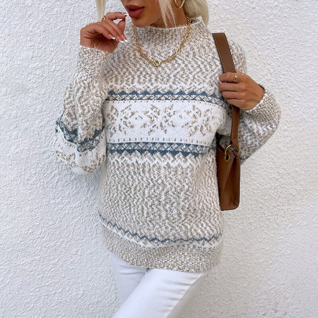 Dahleen | Women's Knit Cozy vintage sweater — Beige