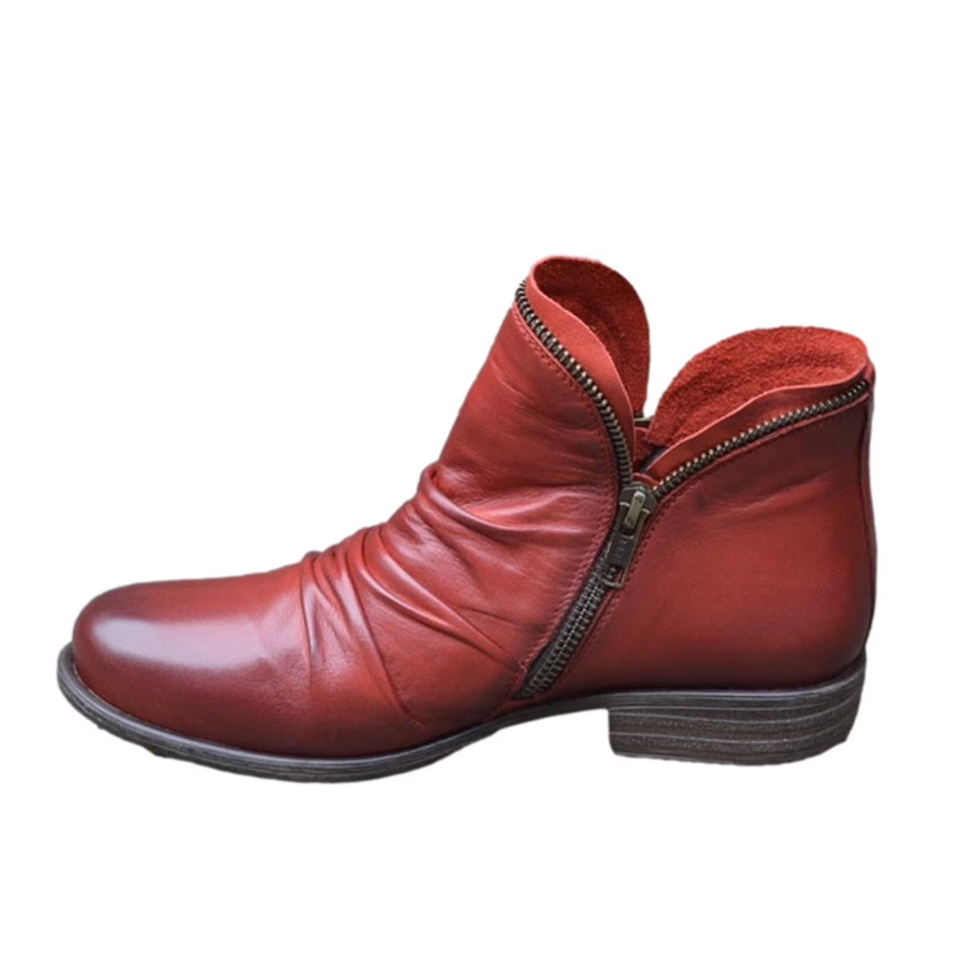 Delita | Women's CLASSIC COMFORT BOOTS — Red