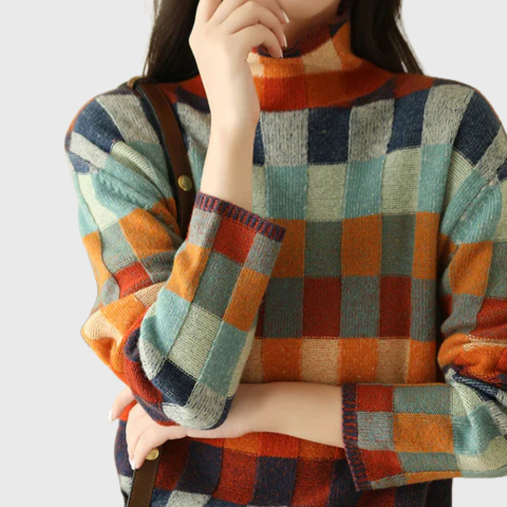 Delvia | Women's Knit Cozy Luxury Cashmere sweater Van Gogh — 2