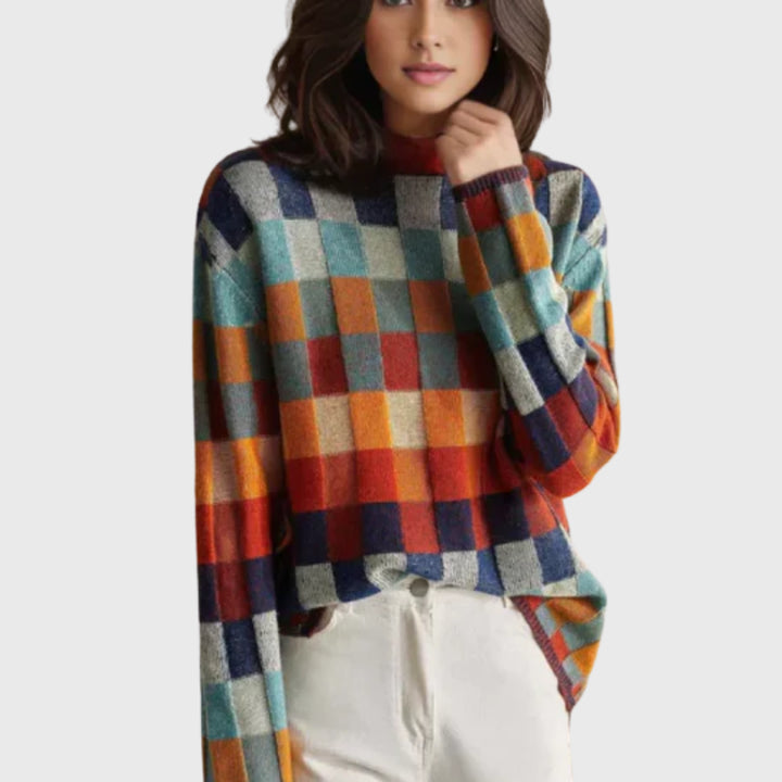 Delvia | Women's Knit Cozy Luxury Cashmere sweater Van Gogh — L