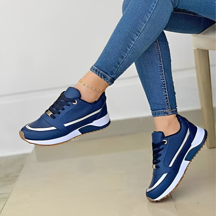 Demetria | Women's Orthopedic Comfort Ergonomic Arch Support Slip-On Footwear for All-Day Comfort Loafers — Blue