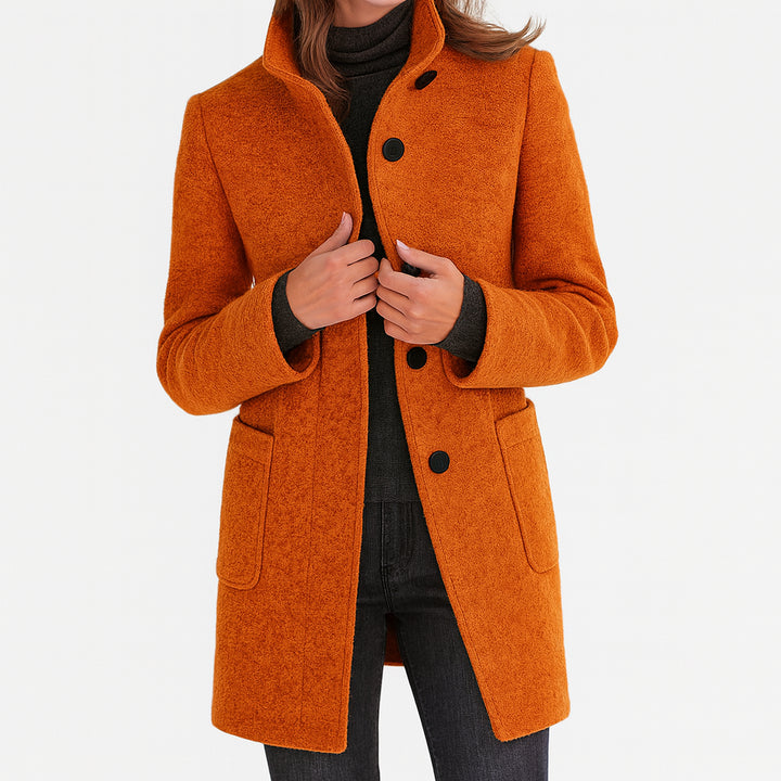 Doriawen | Women's Casual Stretch Elegant and Timeless Coat Tops — Orange