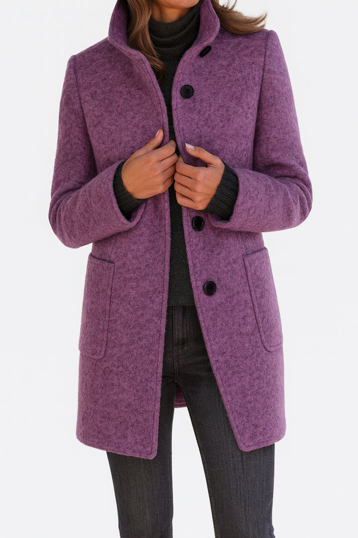 Doriawen | Women's Casual Stretch Elegant and Timeless Coat Tops — Purple