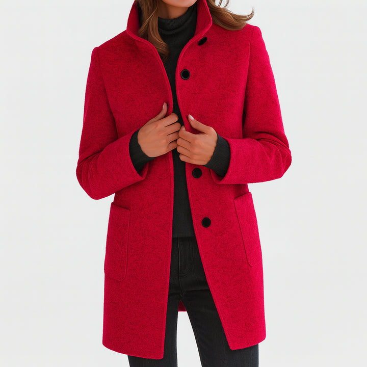 Doriawen | Women's Casual Stretch Elegant and Timeless Coat Tops — Red