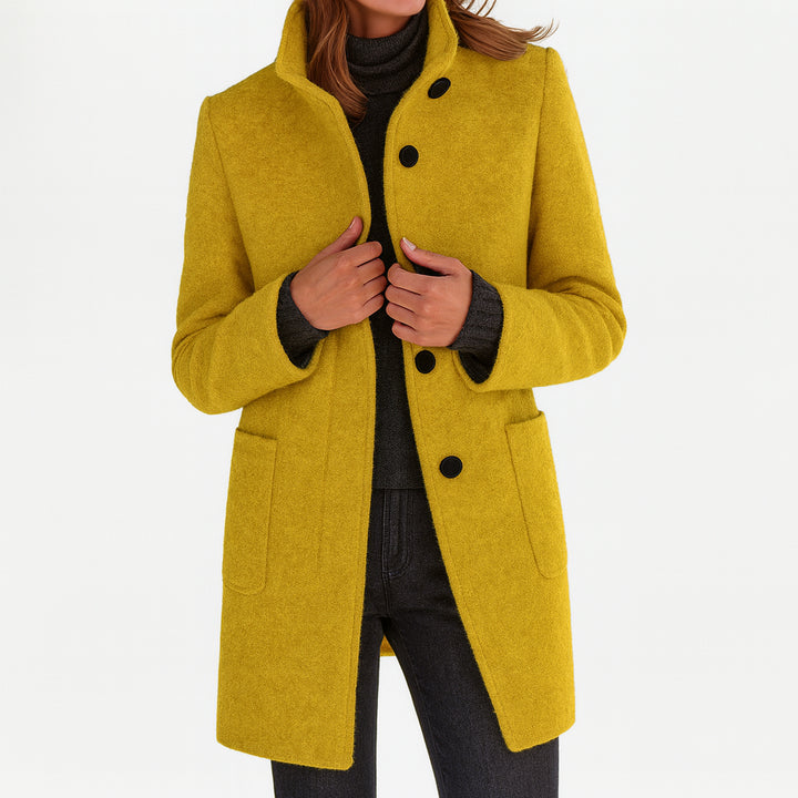Doriawen | Women's Casual Stretch Elegant and Timeless Coat Tops — Yellow