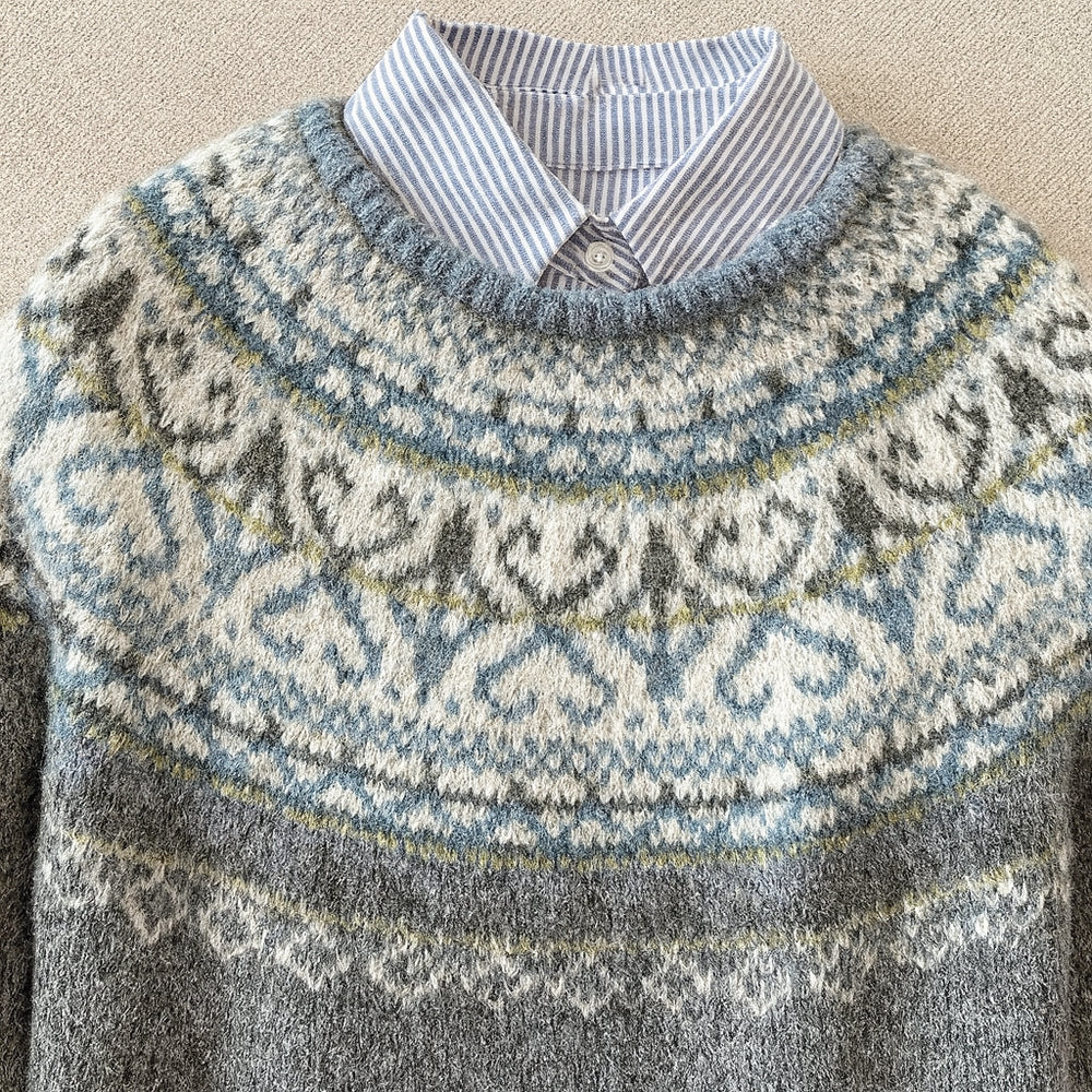 Emelineria | Women's Cozy Chic Vintage Knit Sweater — 2