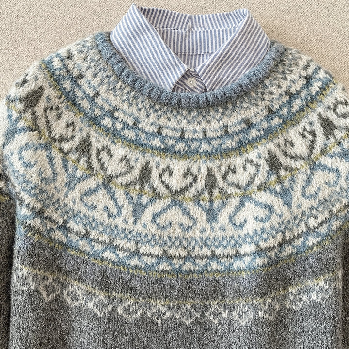 Emelineria | Women's Cozy Chic Vintage Knit Sweater — 2
