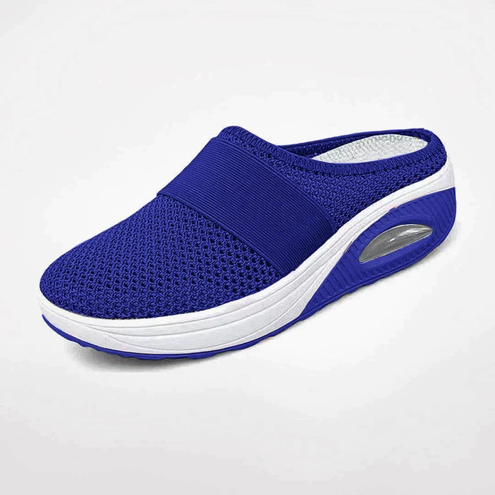 Evangeline | Women's Casual Stretch Orthopedic House Shoes – Supportive Comfort Slippers Tops — Blue