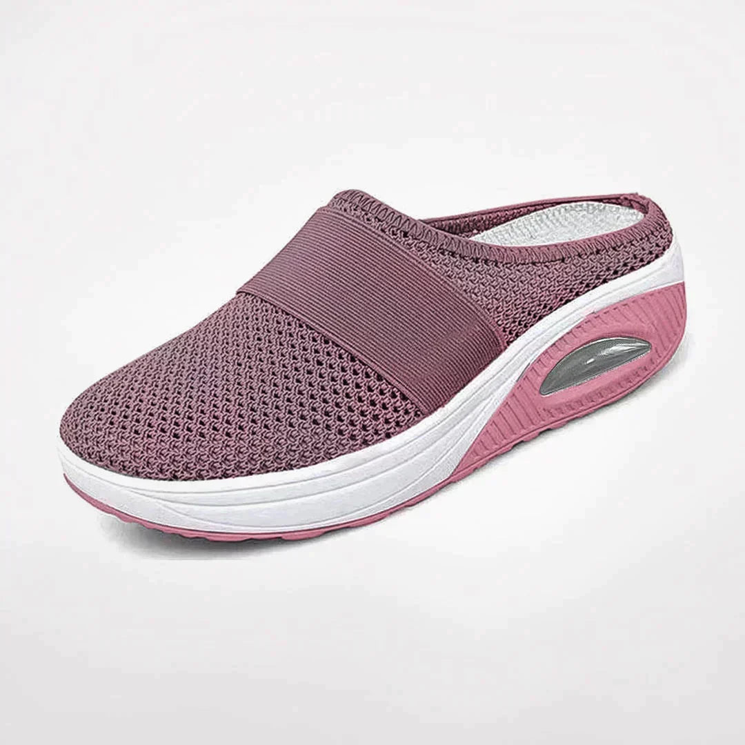 Evangeline | Women's Casual Stretch Orthopedic House Shoes – Supportive Comfort Slippers Tops — Pink