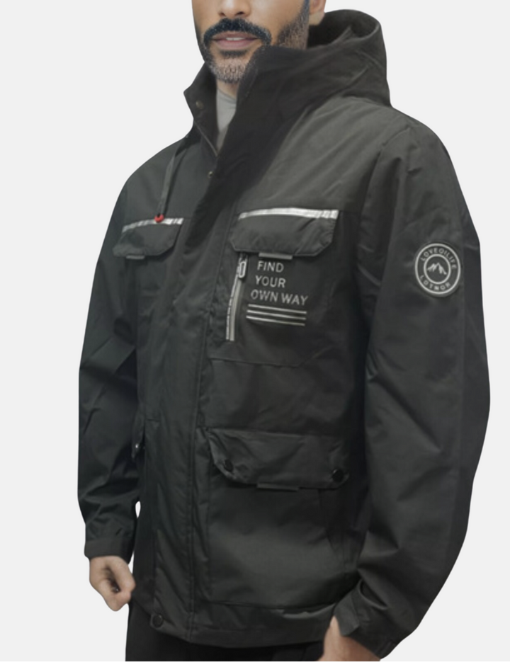 Ezekiel | Men's Waterproof Jacket with Removable Hood — 1