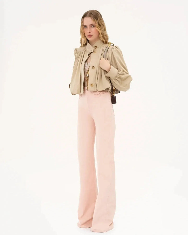 Fayephine | Women's Cropped Button Front Jacket — 2