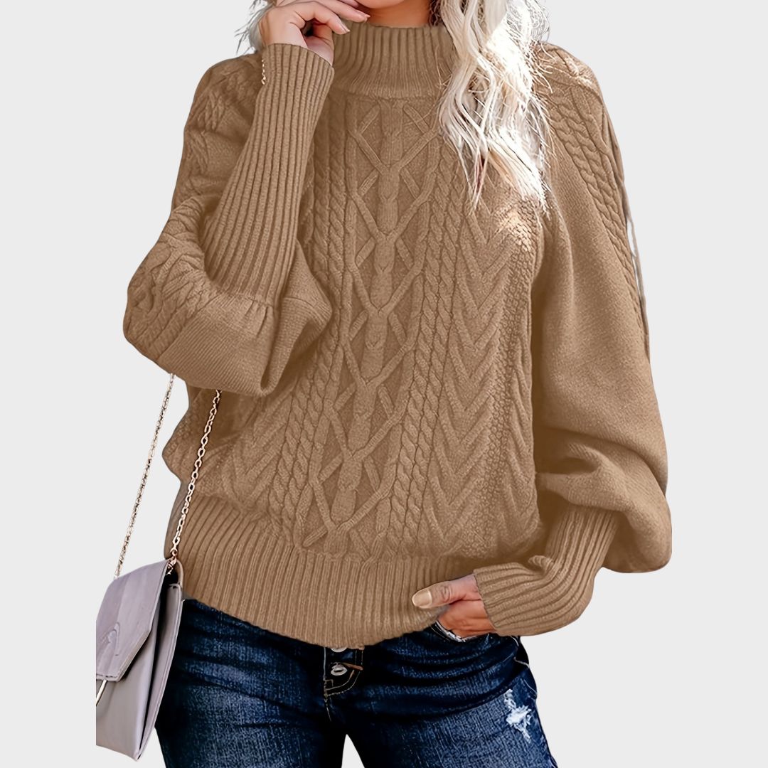 Fayewynn | Women's Knit Cozy Casual Long Sleeve Sweater — 1