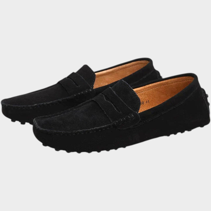 Fenwen | Women's Orthopedic Comfort Suede Penny Loafers Slip-On Design — 2