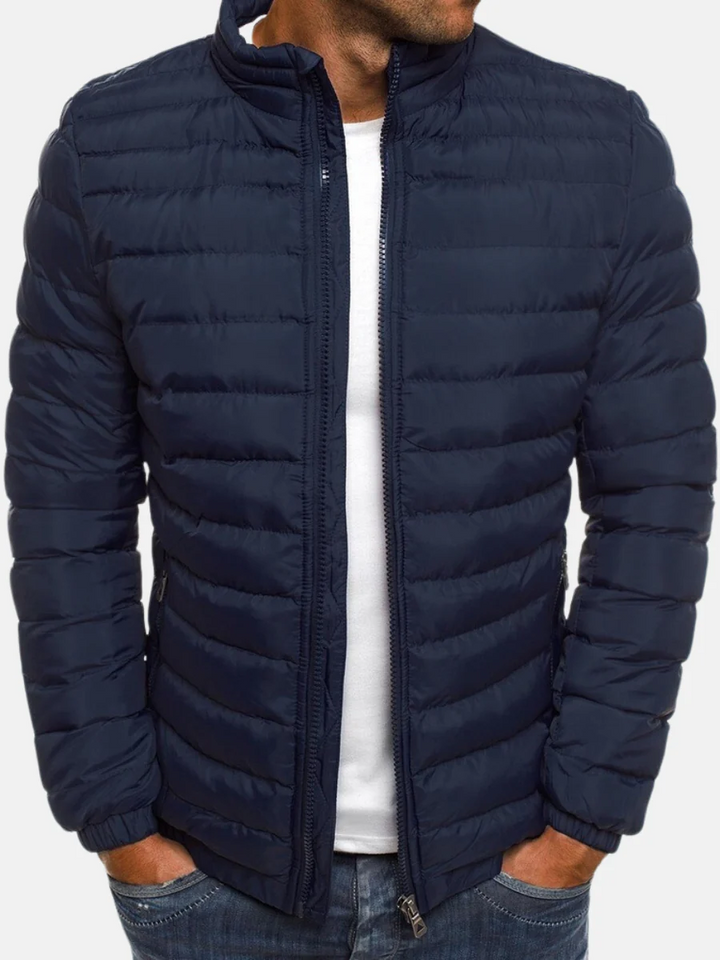 Fioora | Women's Lightweight Quilted Jacket — Navy Blue