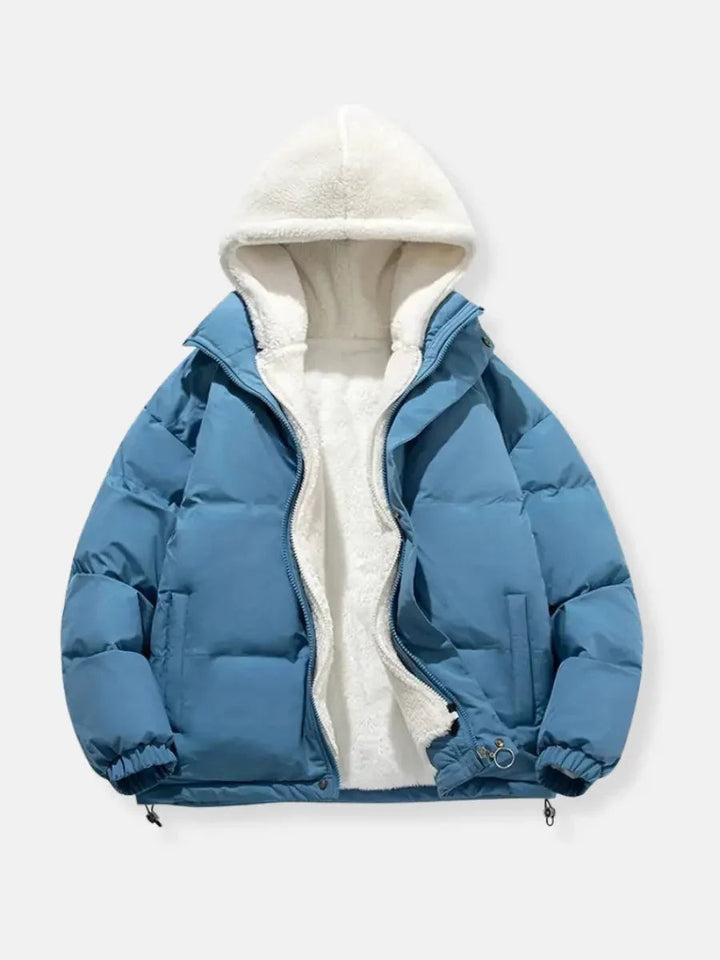 Galiaisse | Women's Puffer Jacket Sherpa Lined Winter Outdoor