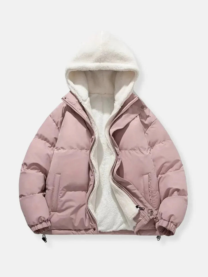 Galiaisse | Women's Puffer Jacket Sherpa Lined Winter Outdoor