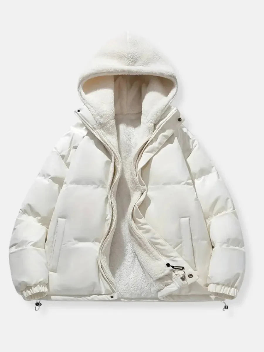 Galiaisse | Women's Puffer Jacket Sherpa Lined Winter Outdoor
