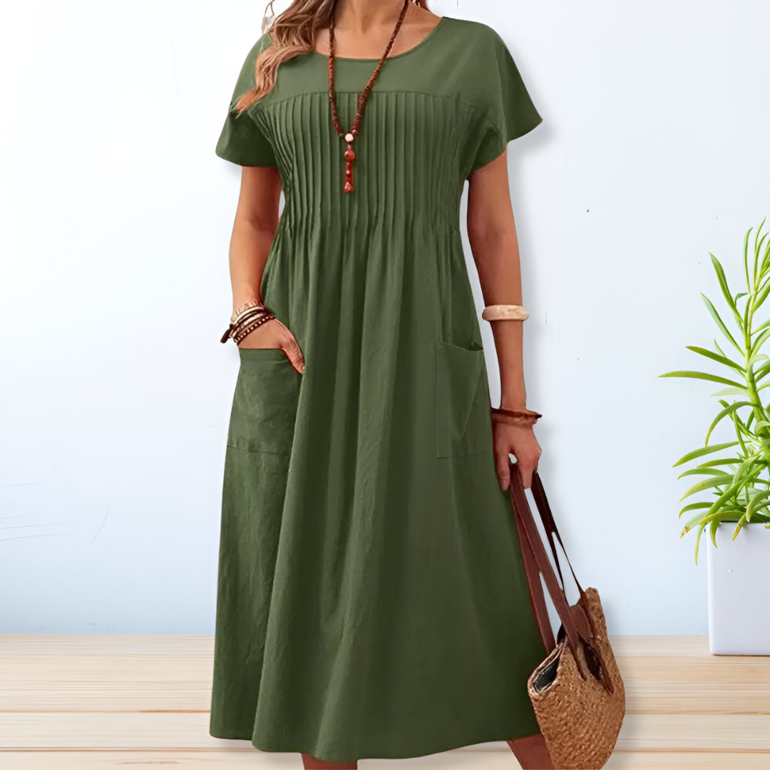 Galiaora | Women's Elegant Relaxed Fit Day Dress — 1