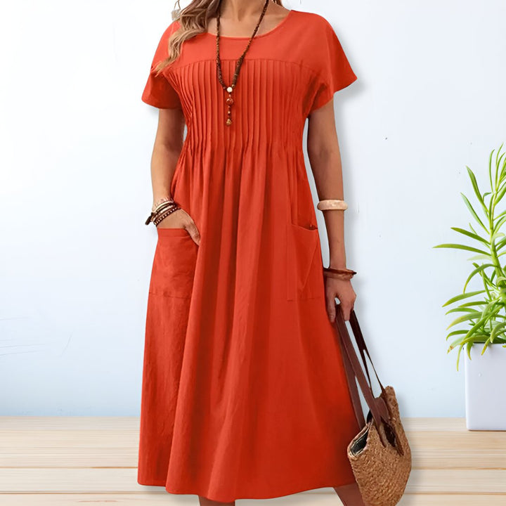 Galiaora | Women's Elegant Relaxed Fit Day Dress — 2