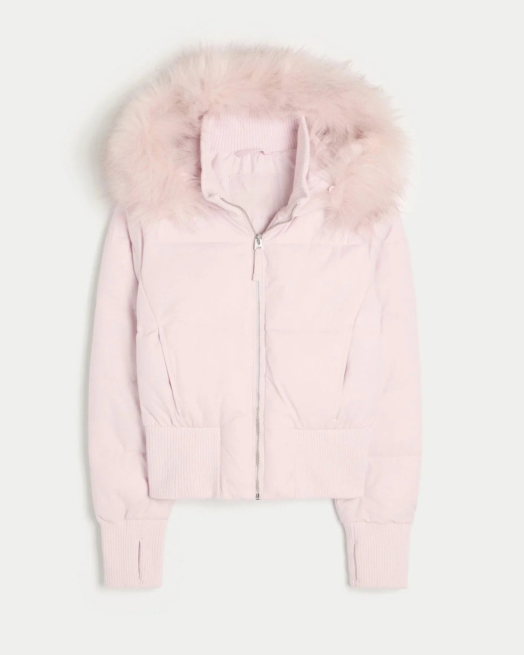 Galiaria | Women's Puffer Jacket Quilted Hooded Faux Fur Winter Outdoor
