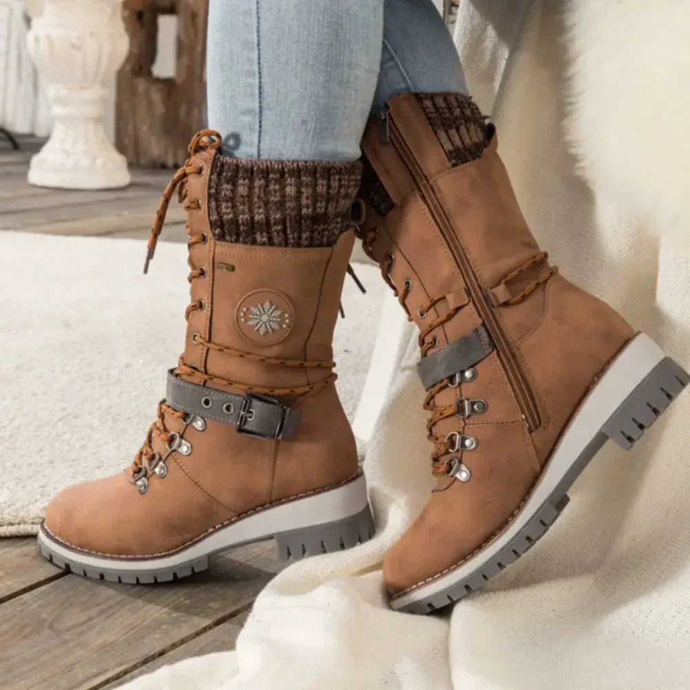 Gwenwen | Women's Cozy and Supportive Orthopedic Boots — Brown