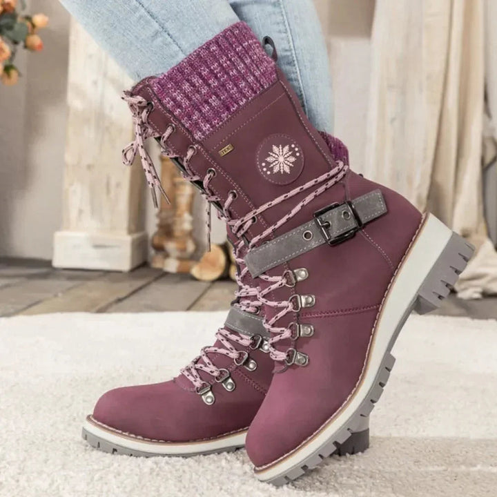 Gwenwen | Women's Cozy and Supportive Orthopedic Boots — Purple