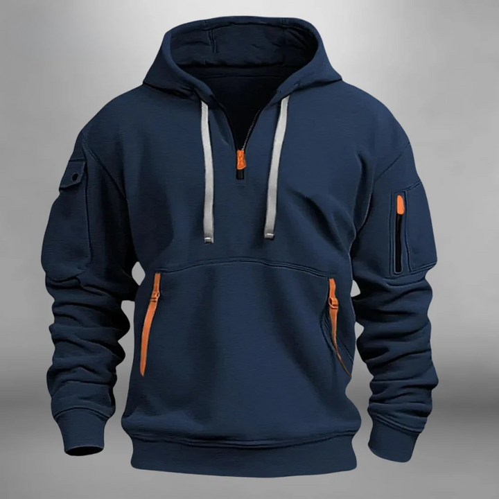 Hendrik | Men's Casual Stretch Comfort Jumper Tops — Blue