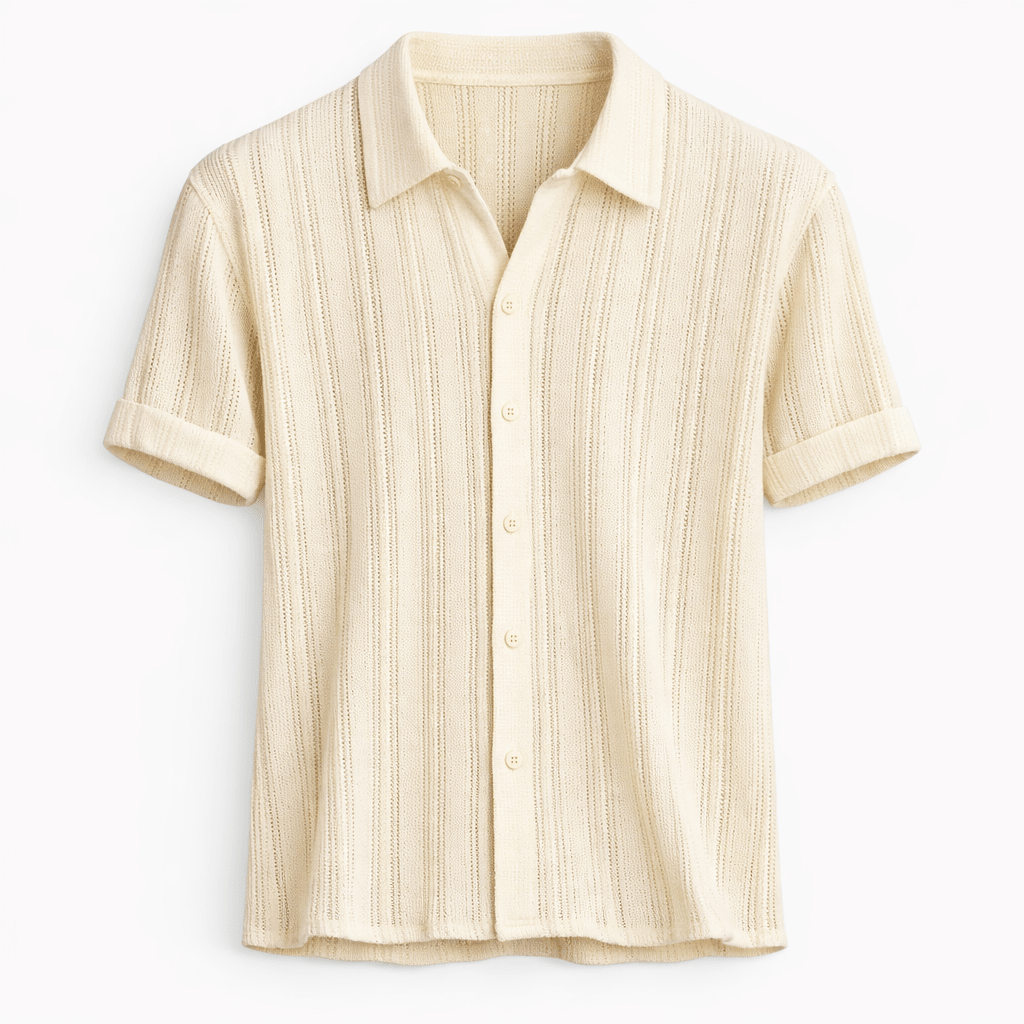 A versatile summer shirt on a plain background