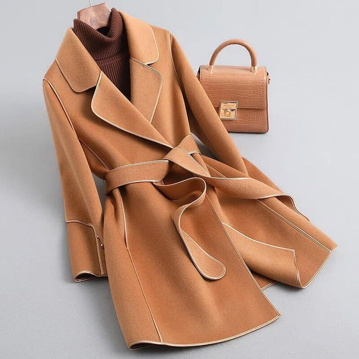 Ilsedessa | Women's Wool Trench Coat Everyday Wear - Mint Green