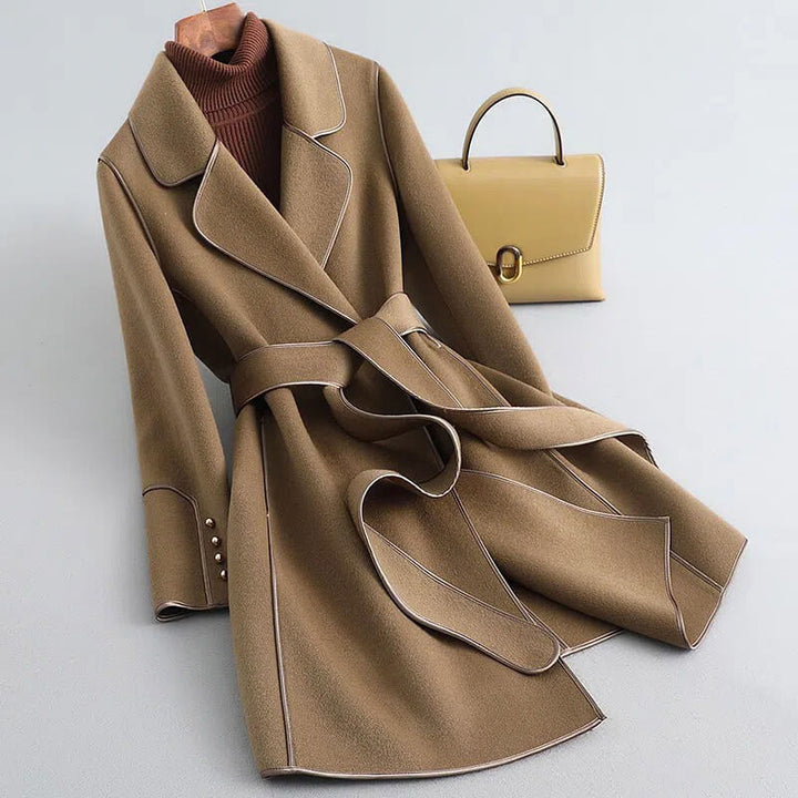 Ilsedessa | Women's Wool Trench Coat Everyday Wear - Mint Green