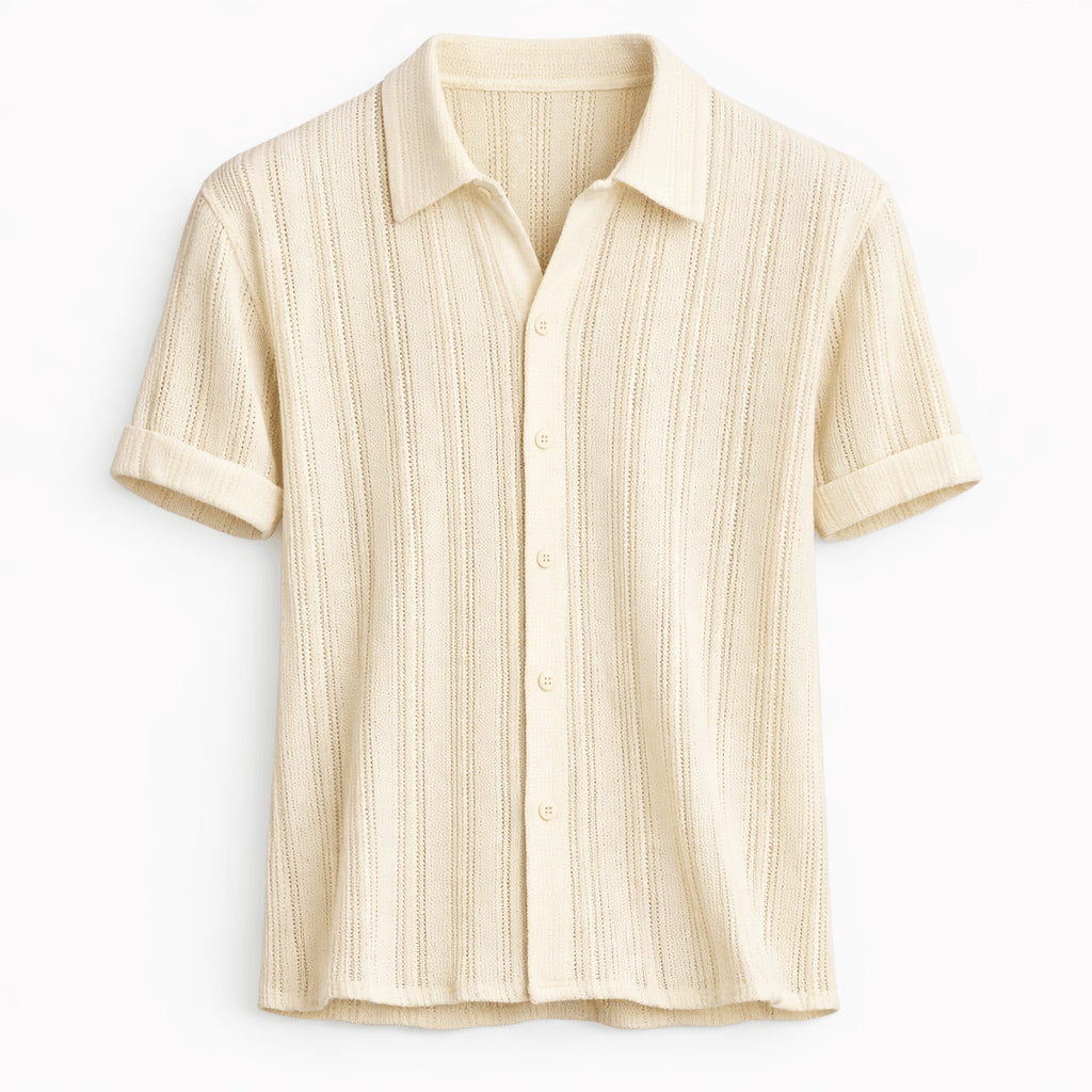 Irma | Women's Casual Stretch shirt with collar and button placket Tops — 3