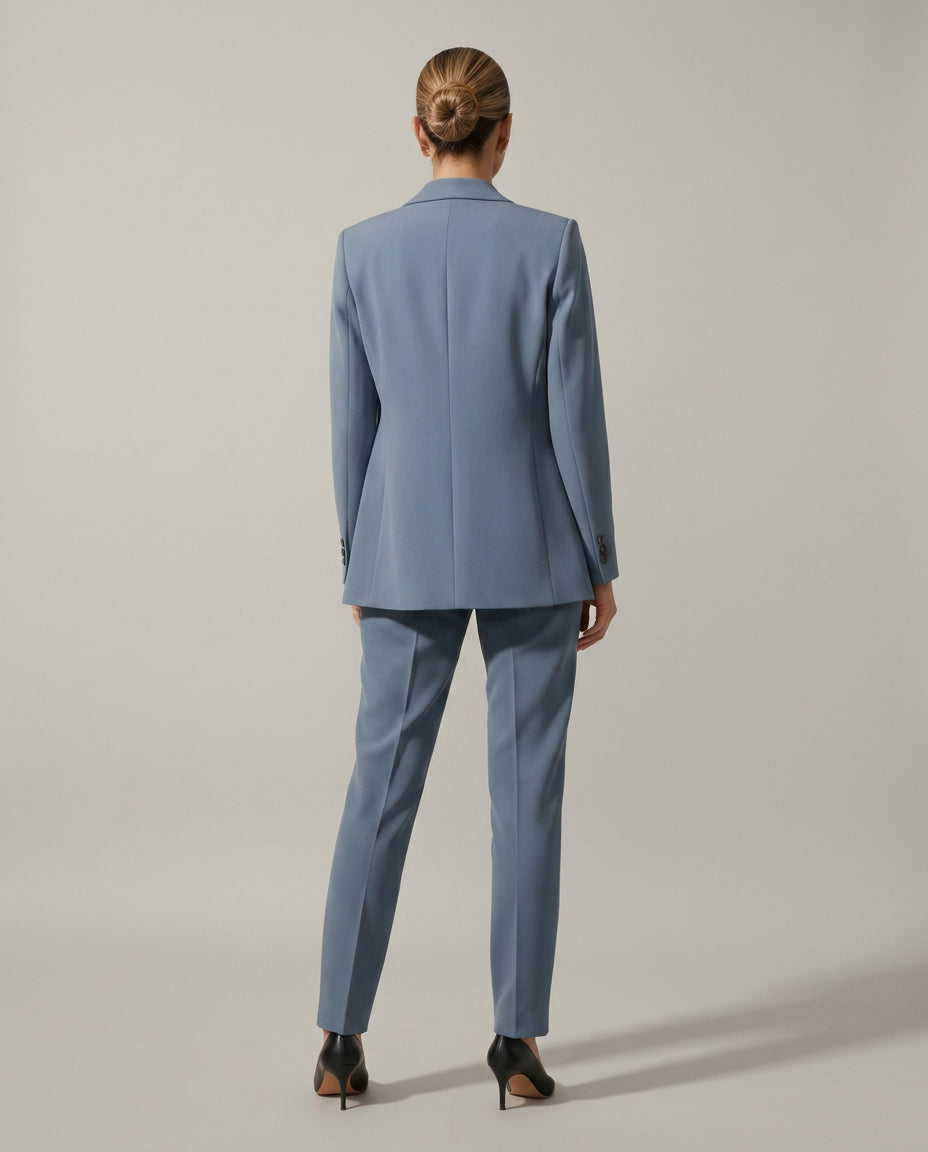 Junoanthe | Women's Tailored Single-Button Blazer Set with Straight-Leg Trousers — 2