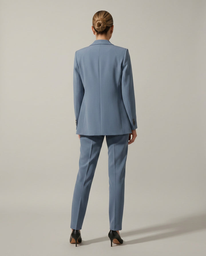 Junoanthe | Women's Tailored Single-Button Blazer Set with Straight-Leg Trousers — 2