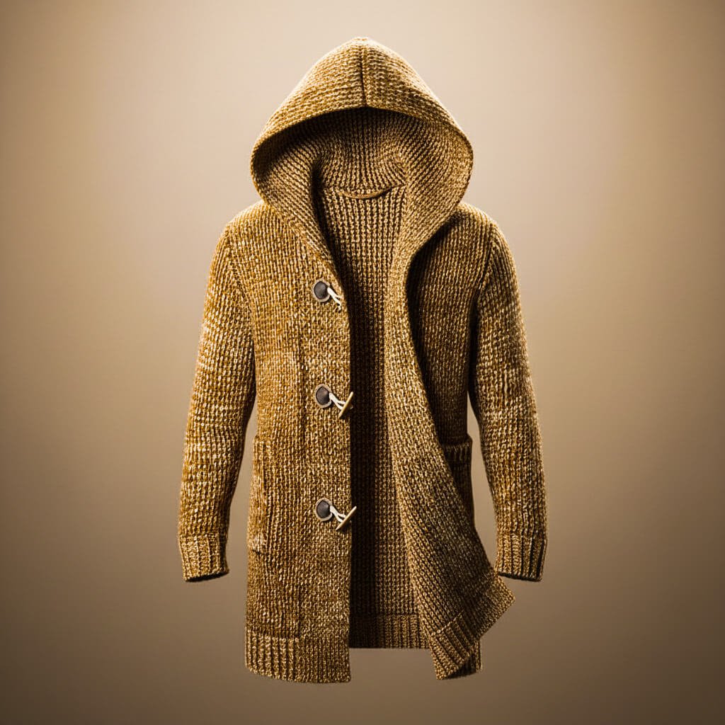 Kairastine | Women's Wool Blend Knit Hooded Cardigan
