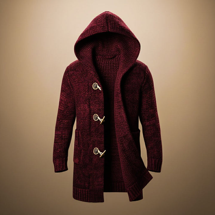 Kairastine | Women's Wool Blend Knit Hooded Cardigan