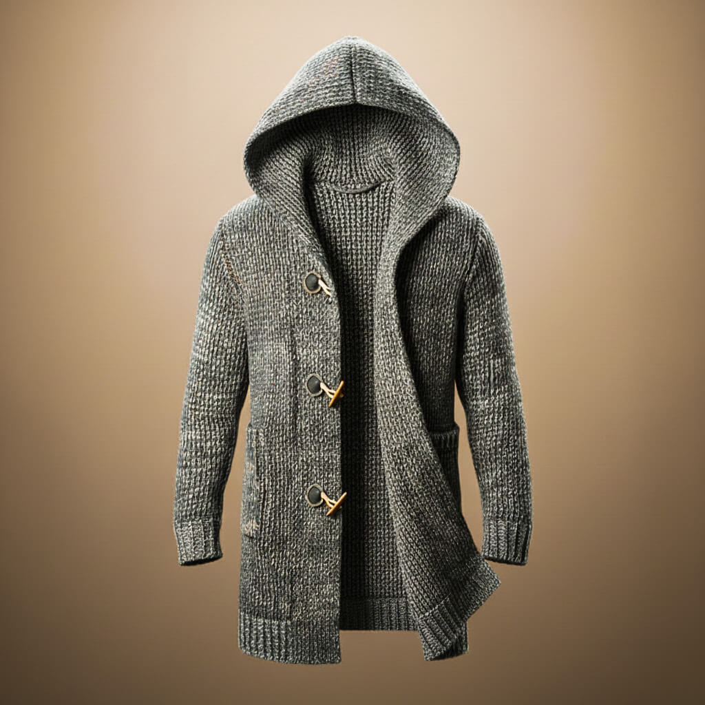 Kairastine | Women's Wool Blend Knit Hooded Cardigan