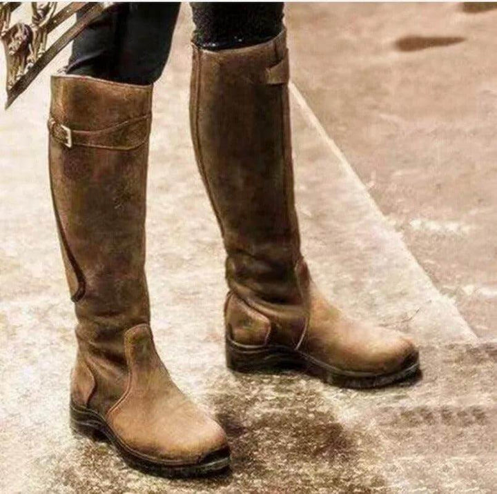 Liorbelle | Women's Waterproof Riding Boots — Brown