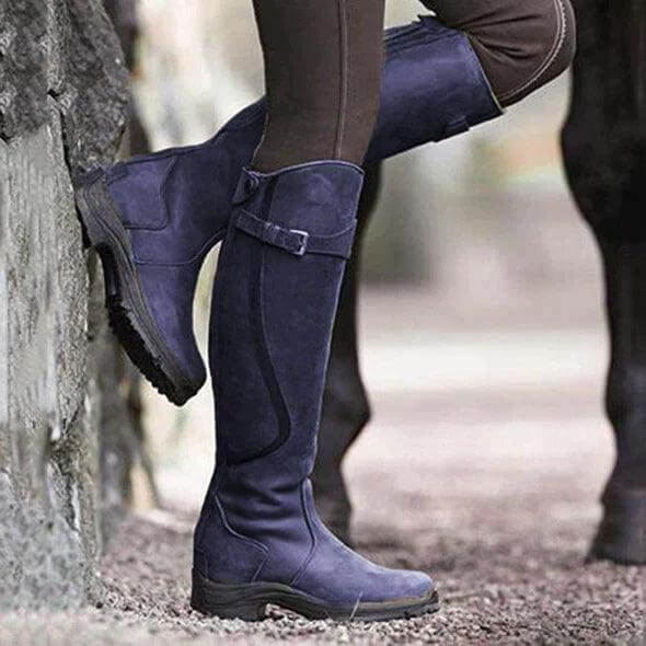 Liorbelle | Women's Waterproof Riding Boots — Purple