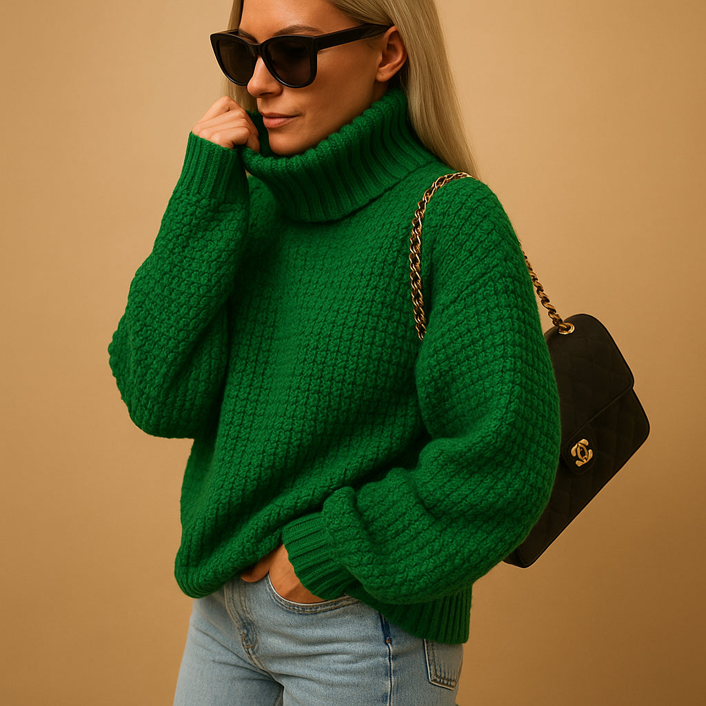Liorvanne | Women's Knit Cozy Sophia Sweaters — Green