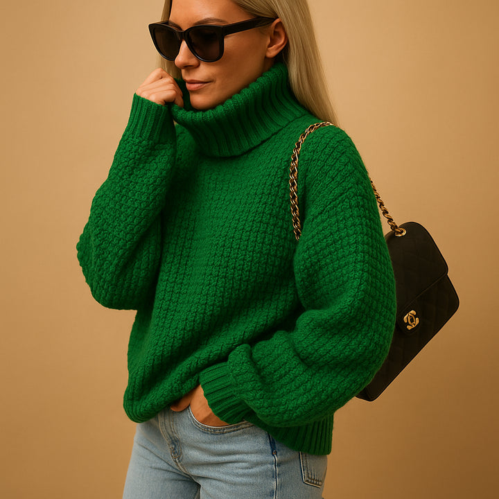 Liorvanne | Women's Knit Cozy Sophia Sweaters — Green
