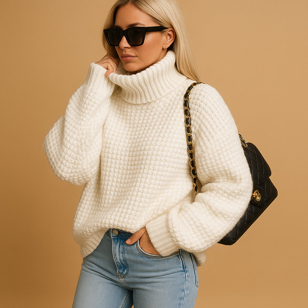 Liorvanne | Women's Knit Cozy Sophia Sweaters — White