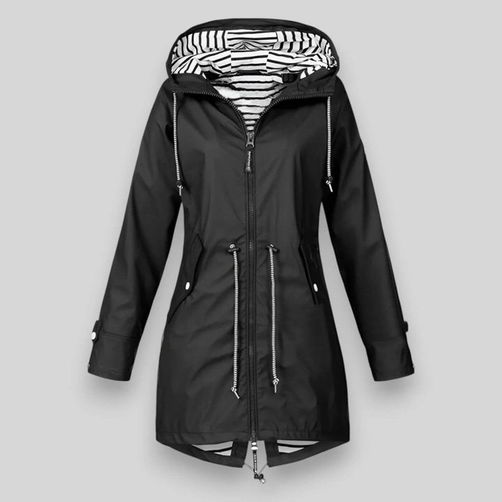Lisetteina | Women's Sleek Waterproof Jacket — Black