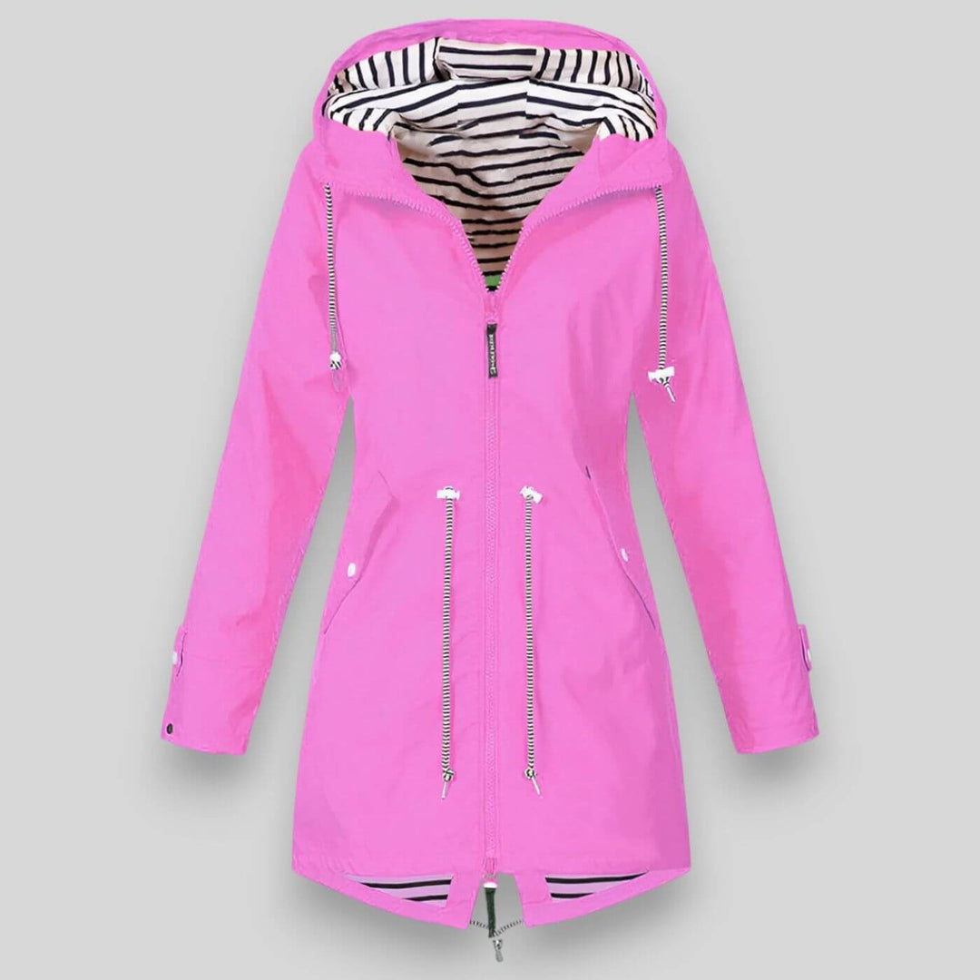 Lisetteina | Women's Sleek Waterproof Jacket — Pink