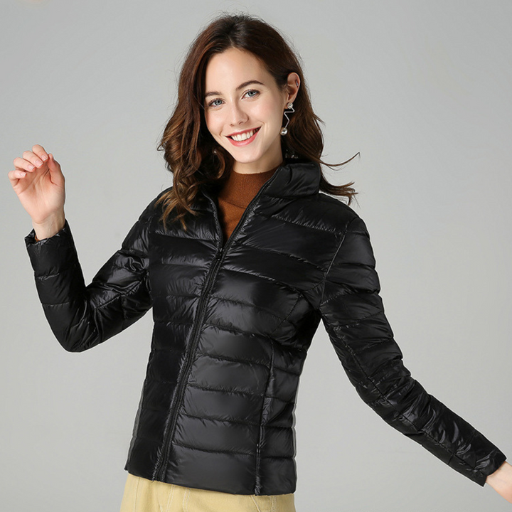 Lyralia | Women's Packable Down Jacket – Ultra-Light Puffer Jacket — Black