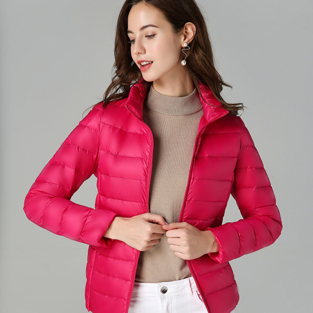 Lyralia | Women's Packable Down Jacket – Ultra-Light Puffer Jacket — Fuchsia