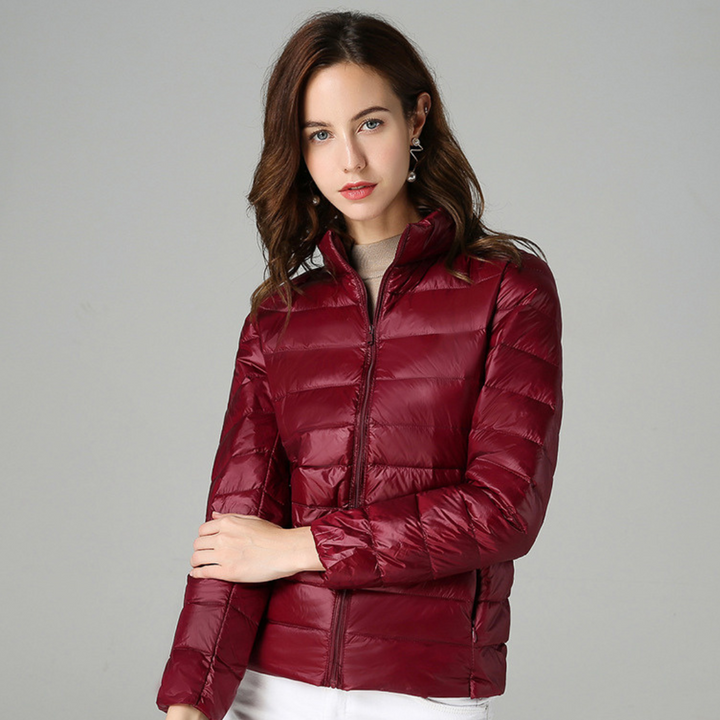 Lyralia | Women's Packable Down Jacket – Ultra-Light Puffer Jacket — Garnet