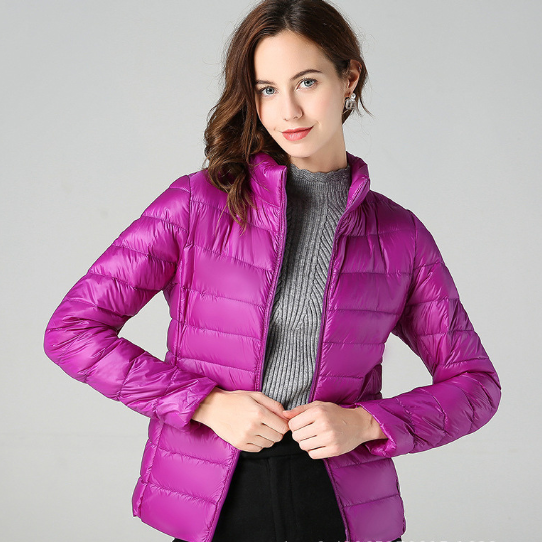 Lyralia | Women's Packable Down Jacket – Ultra-Light Puffer Jacket — Purple