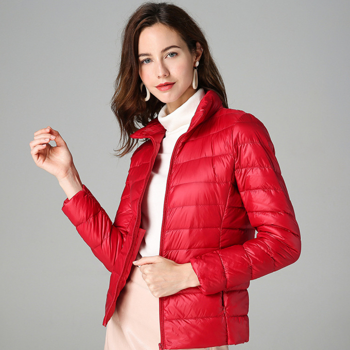 Lyralia | Women's Packable Down Jacket – Ultra-Light Puffer Jacket — Red