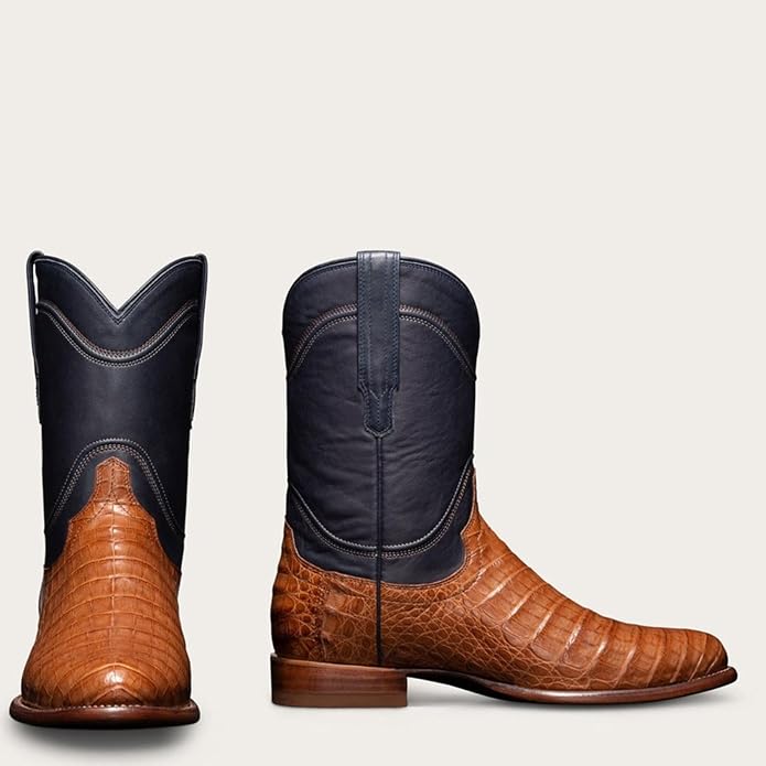 Marenella | Women's Classic and Comfortable Textured Leather Boots — Black brown